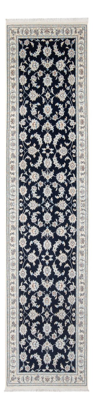 Biegacz Dywan perski - Nain - Premium - 304 x 81 cm - ciemnoniebieski