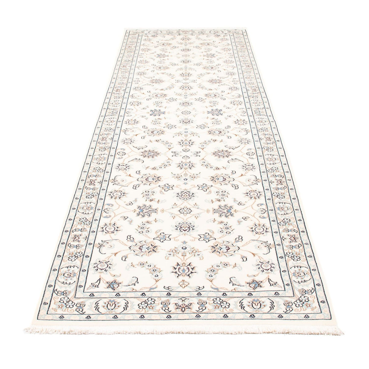 Biegacz Dywan perski - Nain - Premium - 301 x 85 cm - kremowy