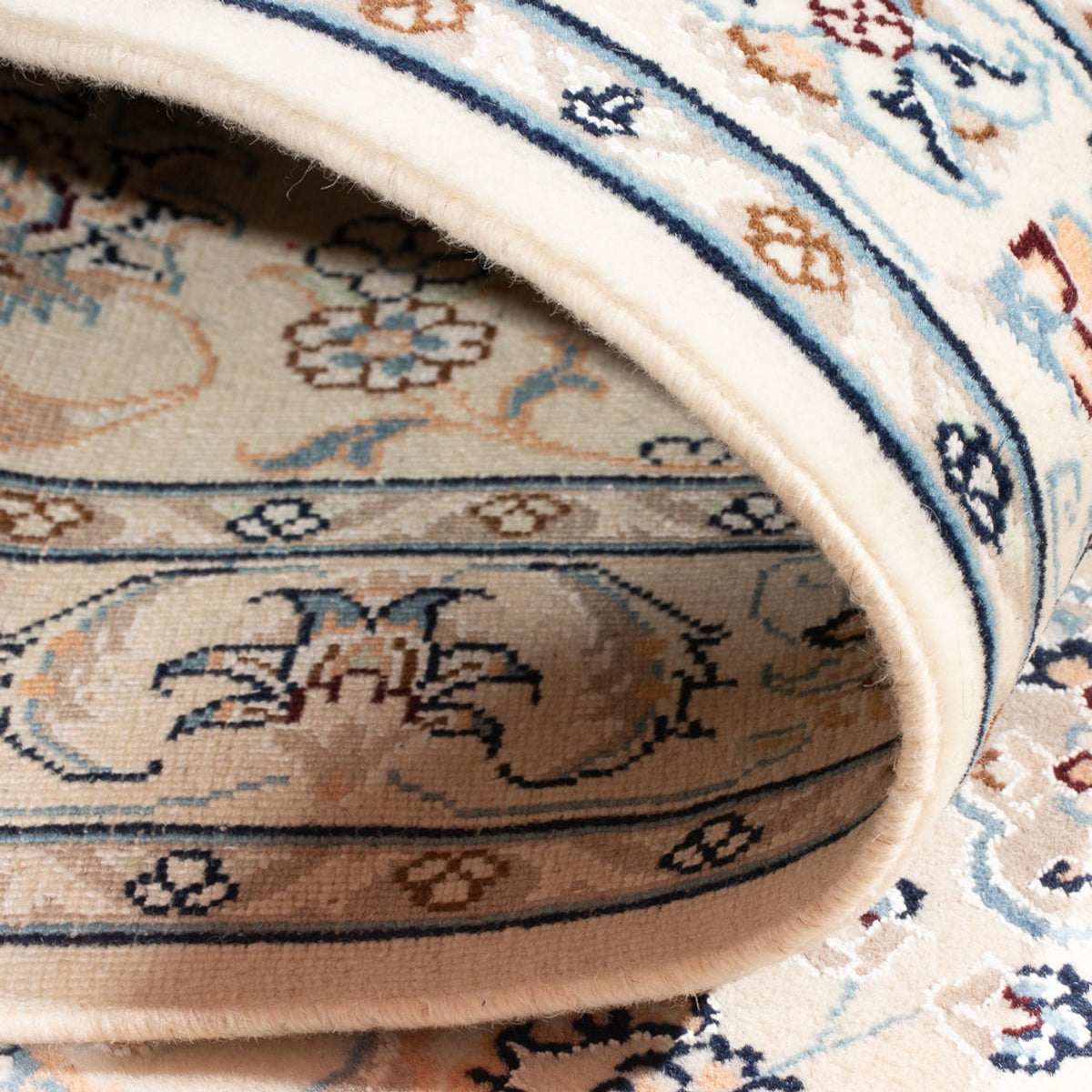 Biegacz Dywan perski - Nain - Premium - 297 x 81 cm - kremowy