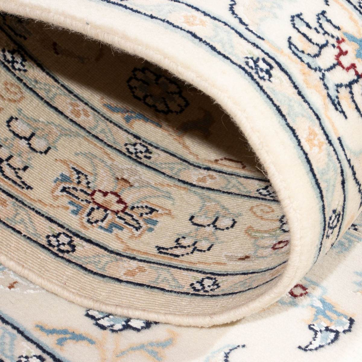 Biegacz Dywan perski - Nain - Premium - 308 x 80 cm - kremowy