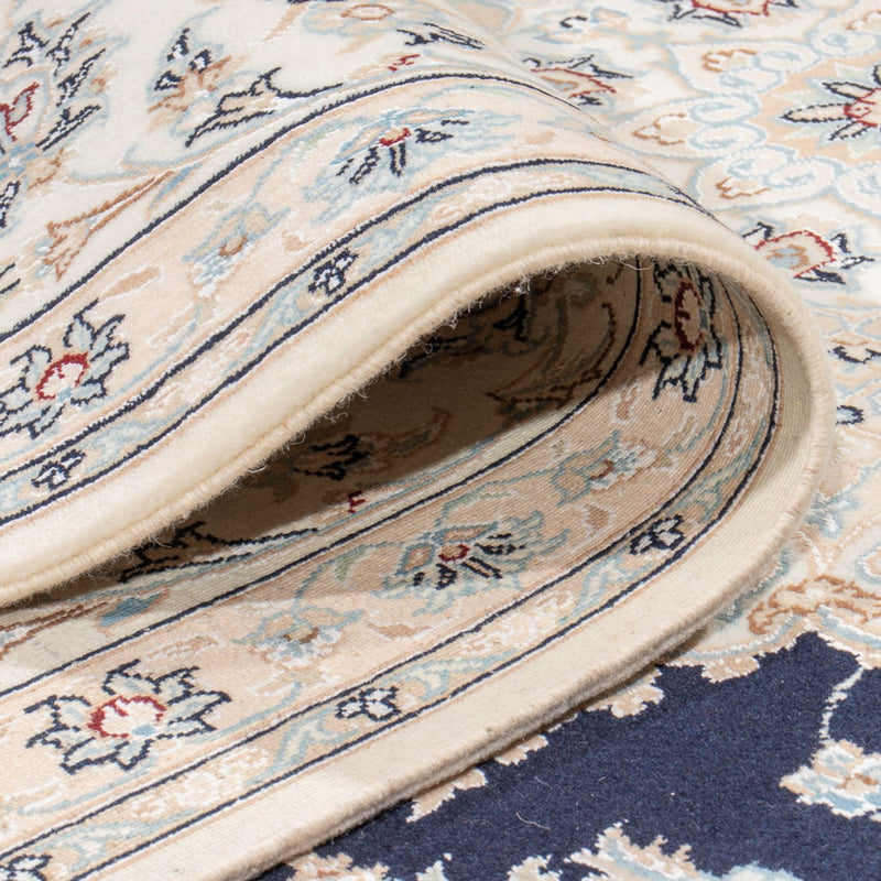 Dywan perski - Nain - Premium - 345 x 247 cm - ciemnoniebieski