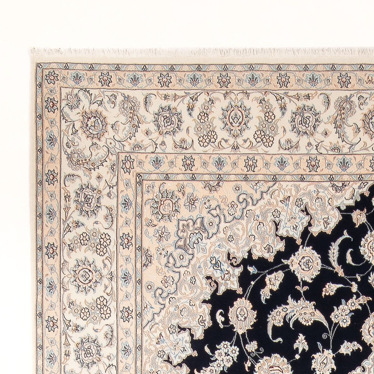 Dywan perski - Nain - Premium - 347 x 247 cm - ciemnoniebieski