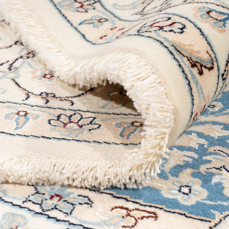 Dywan perski - Nain okrągły  - 200 x 200 cm - jasnoniebieski