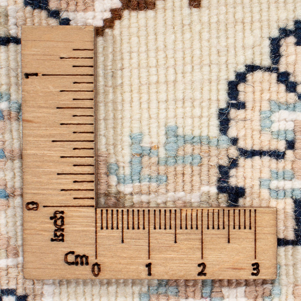 Dywan perski - Nain okrągły  - 212 x 203 cm - jasnoniebieski