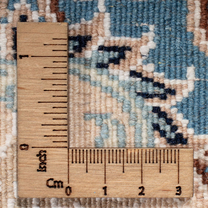 Dywan perski - Nain okrągły  - 197 x 196 cm - kremowy