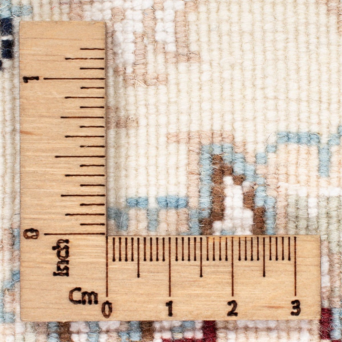 Dywan perski - Nain okrągły  - 202 x 197 cm - jasnoniebieski