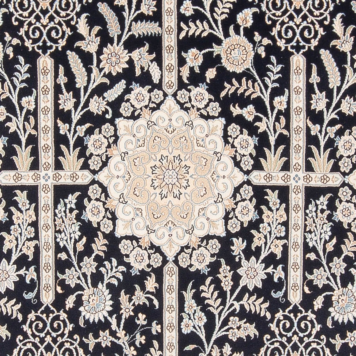 Dywan perski - Nain - Premium - 304 x 197 cm - ciemnoniebieski