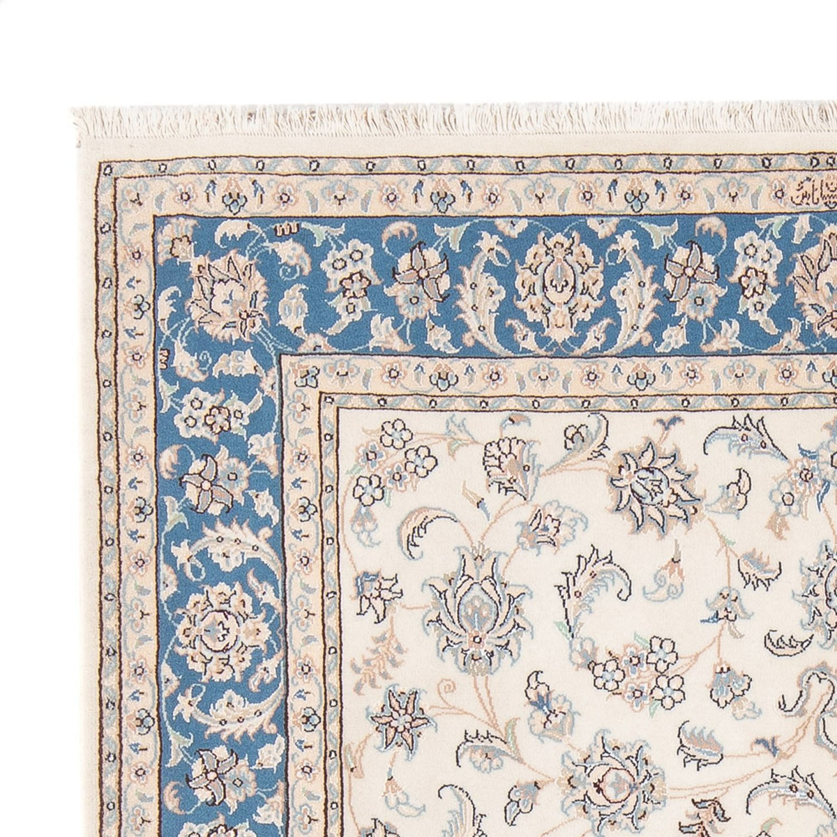 Dywan perski - Nain - Premium - 204 x 148 cm - kremowy