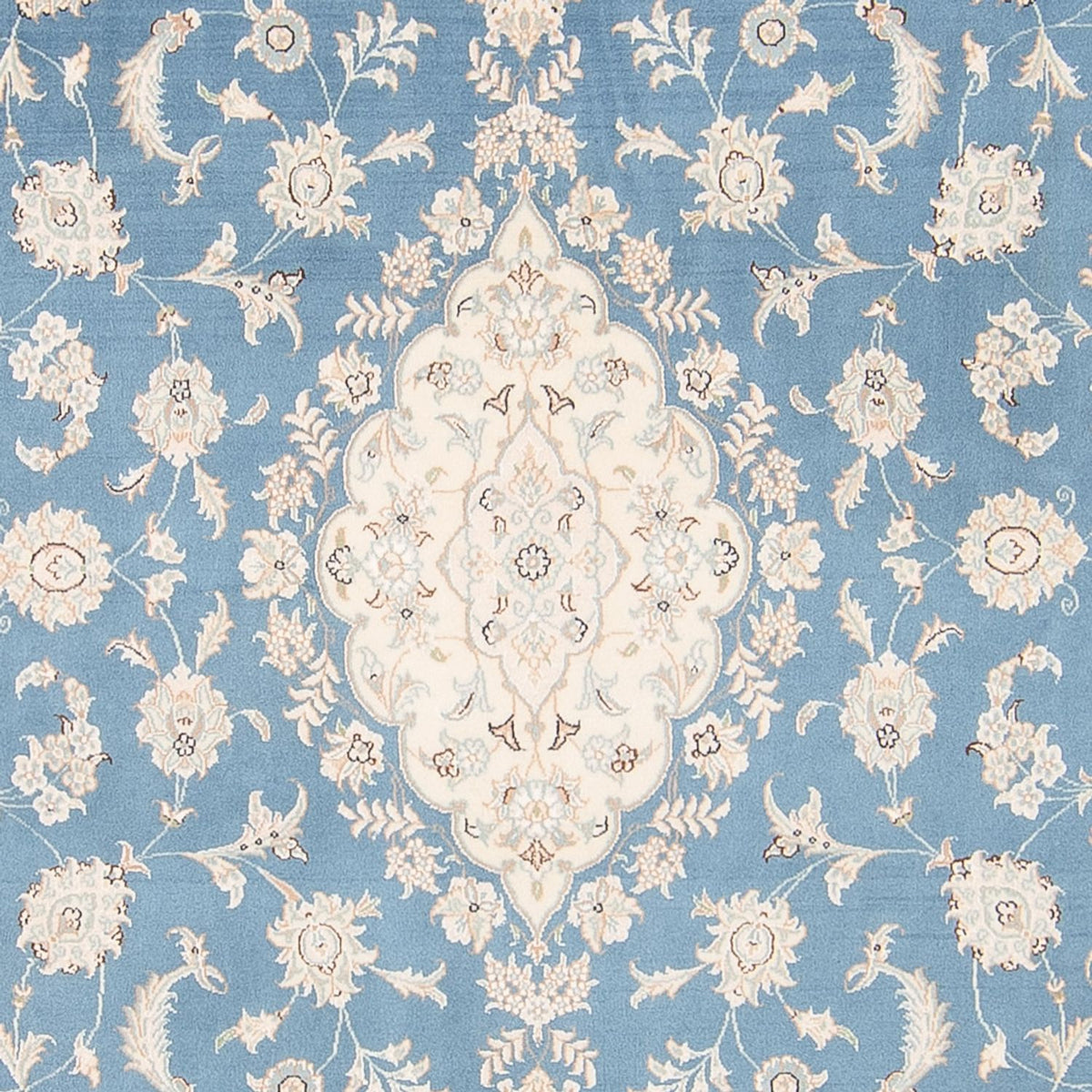 Dywan perski - Nain - 251 x 168 cm - niebieski