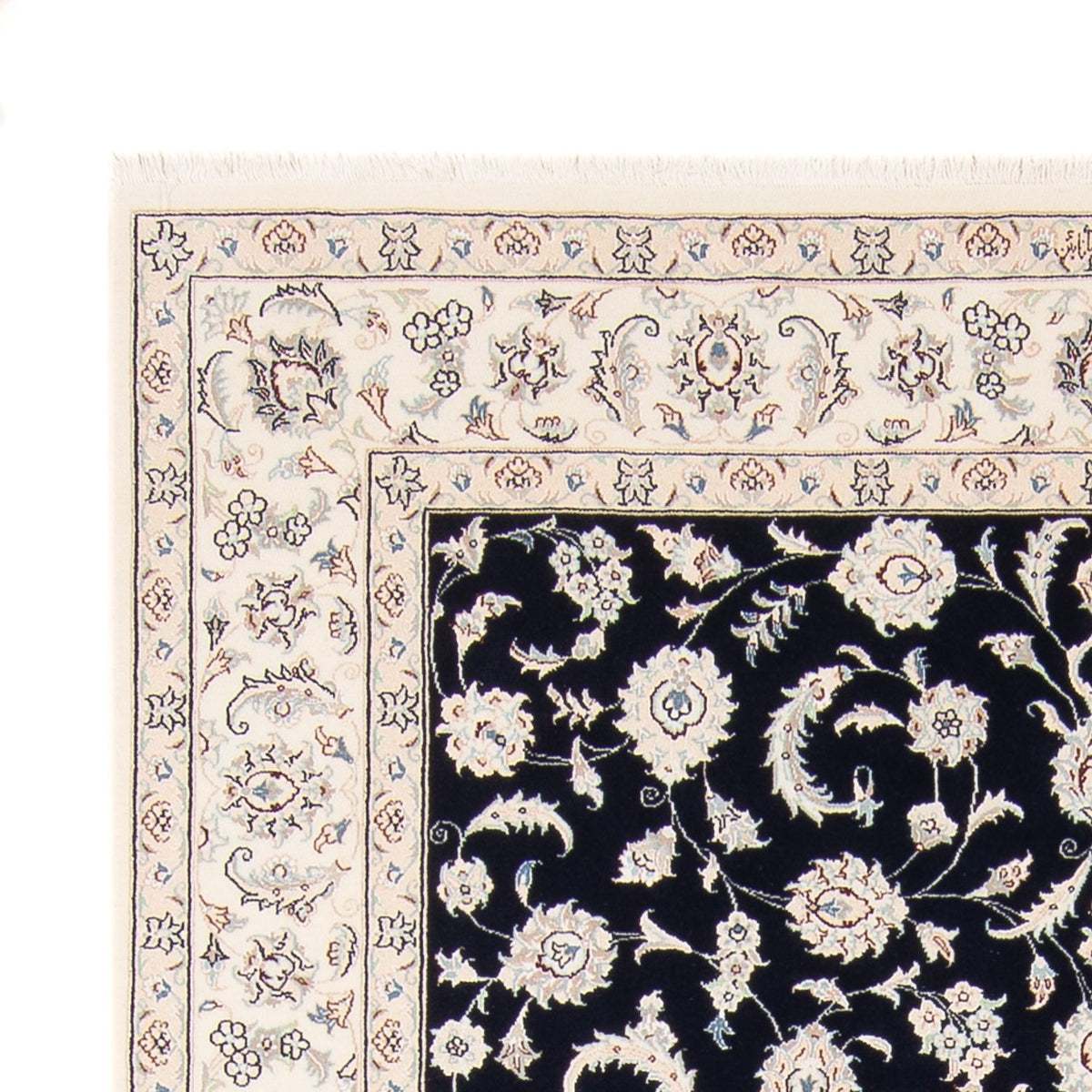 Dywan perski - Nain - 235 x 171 cm - ciemnoniebieski