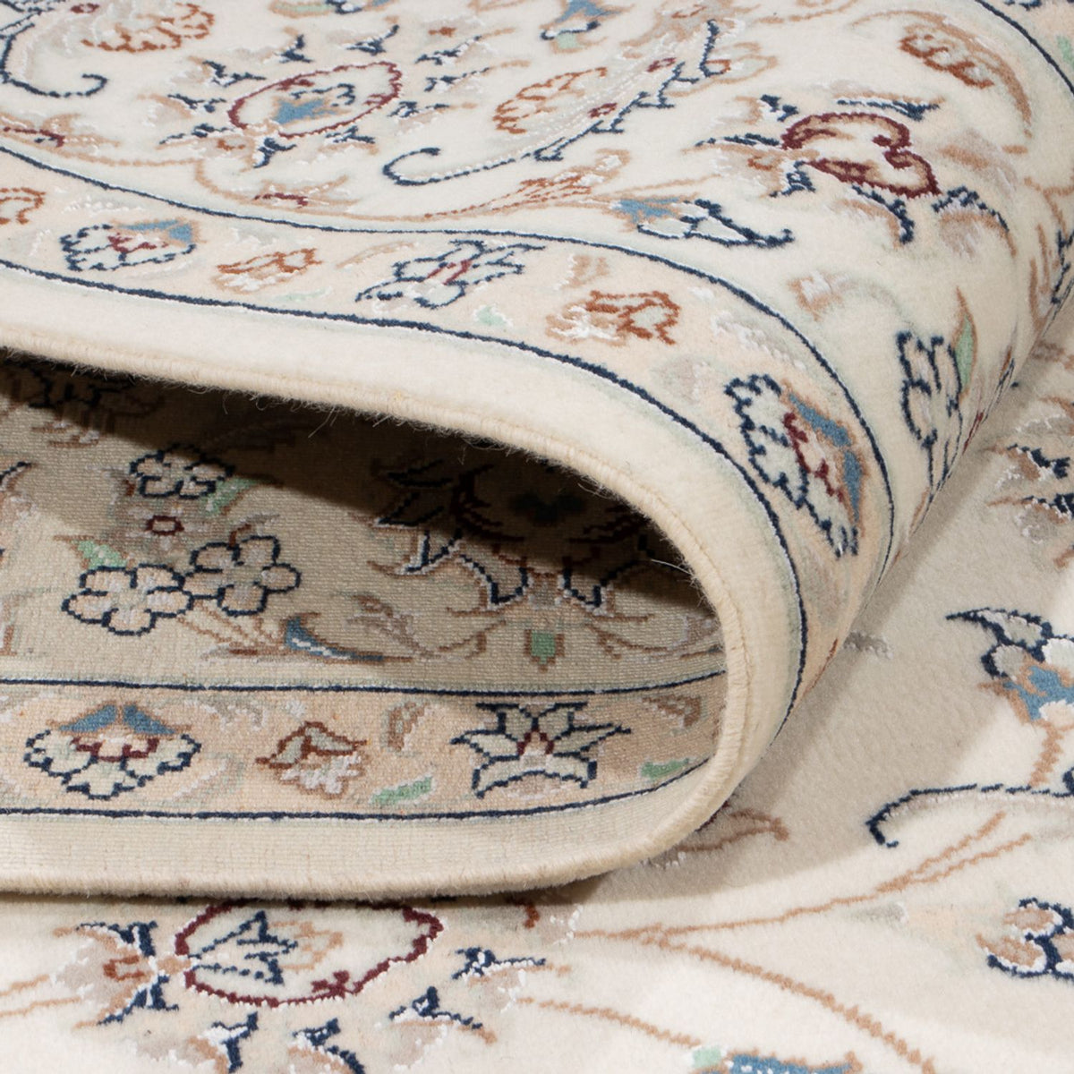 Dywan perski - Nain - 242 x 171 cm - kremowy