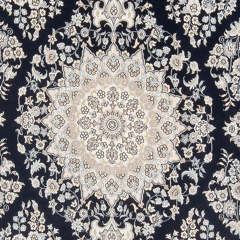 Dywan perski - Nain - Premium - 302 x 197 cm - ciemnoniebieski