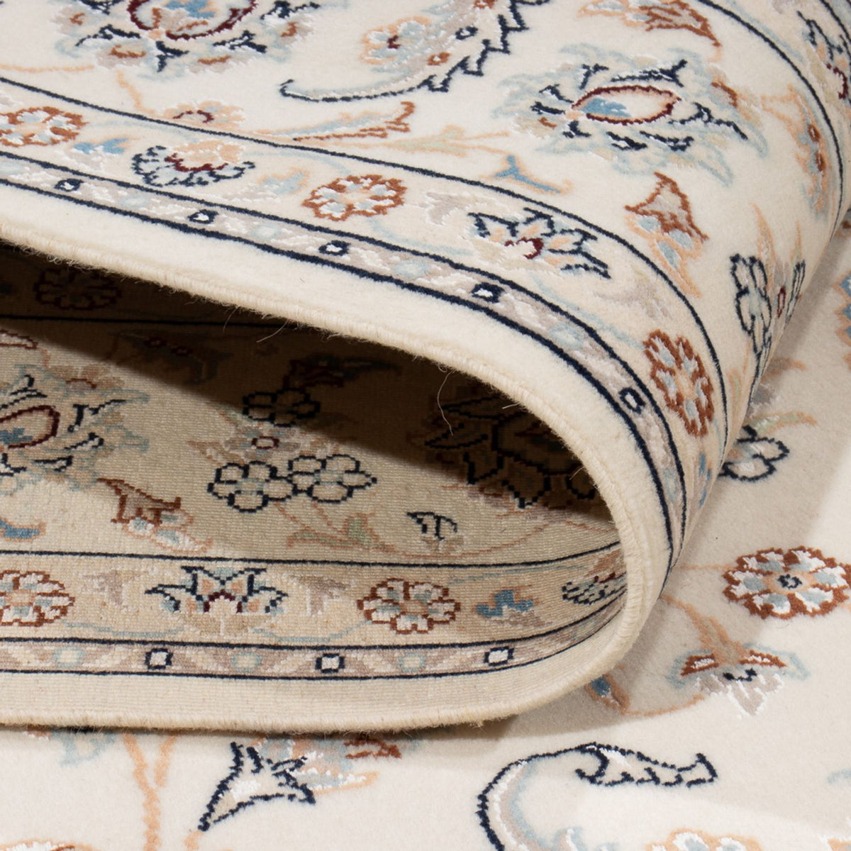 Dywan perski - Nain - 228 x 170 cm - kremowy