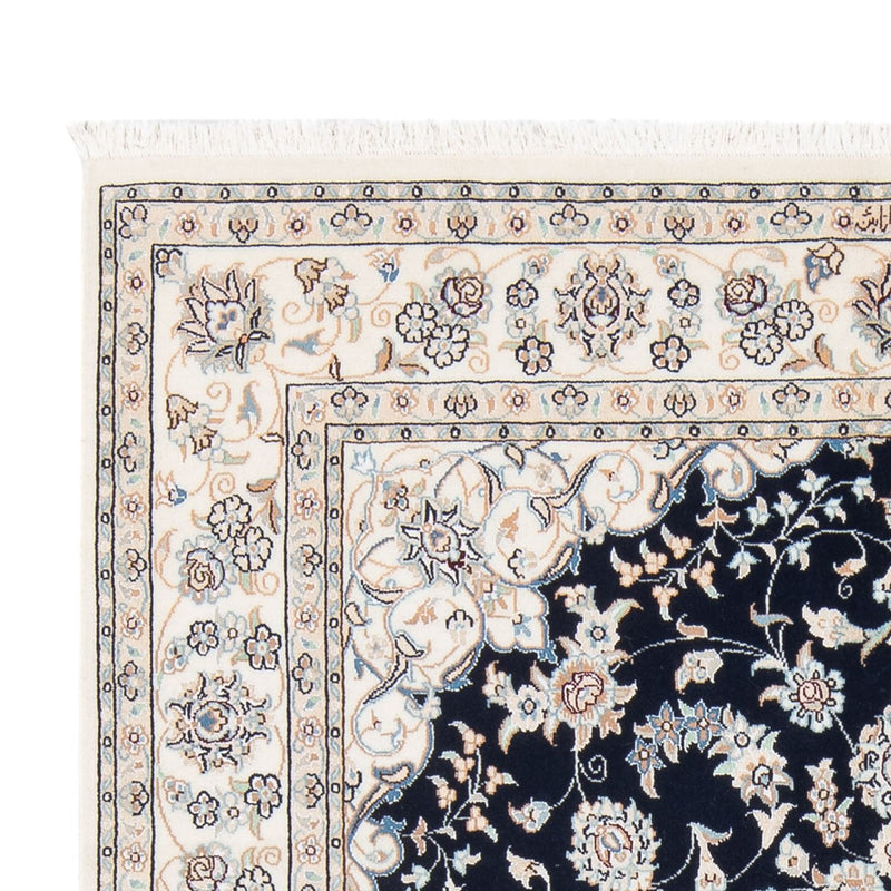 Dywan perski - Nain - Premium - 206 x 150 cm - ciemnoniebieski