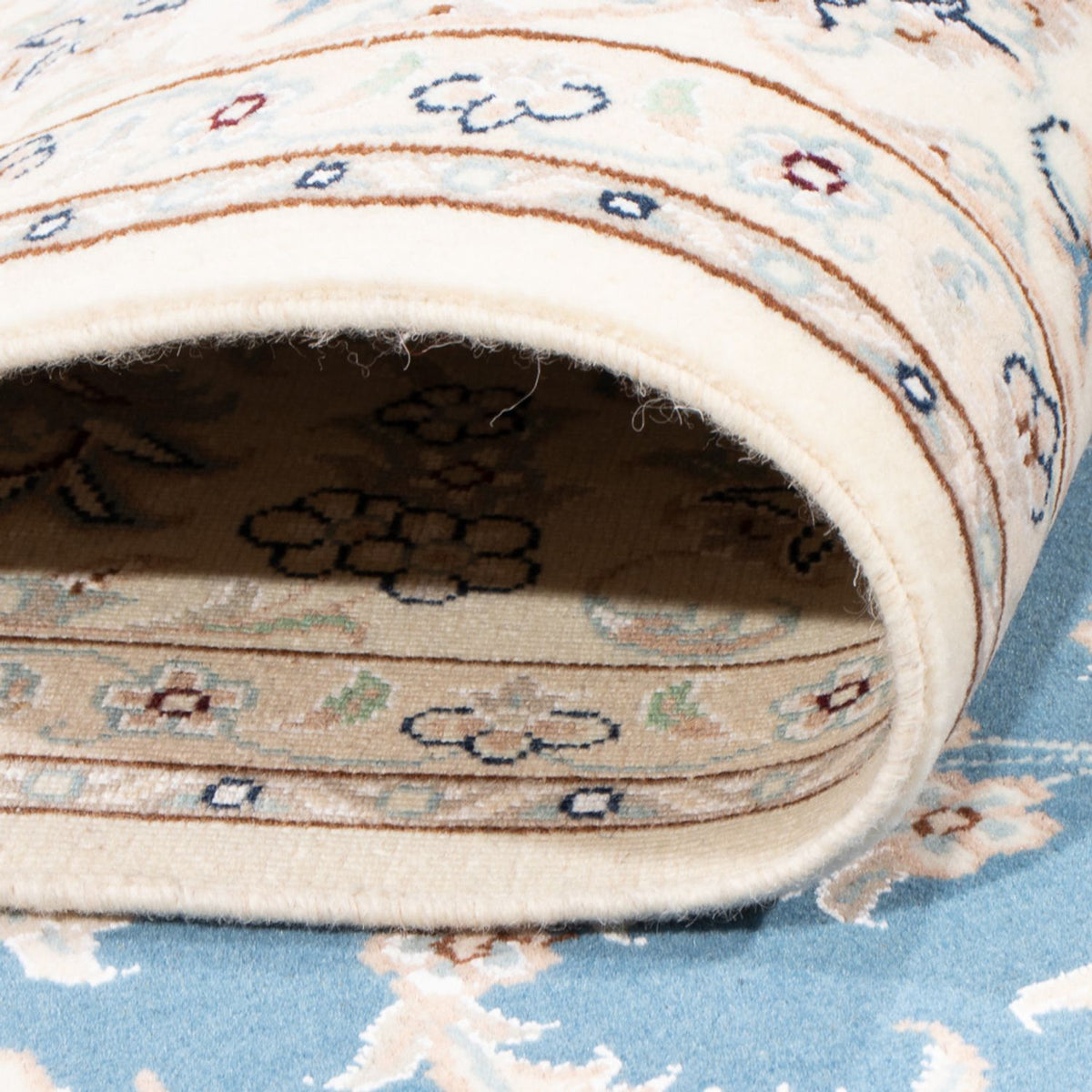 Dywan perski - Nain - Premium - 203 x 150 cm - niebieski