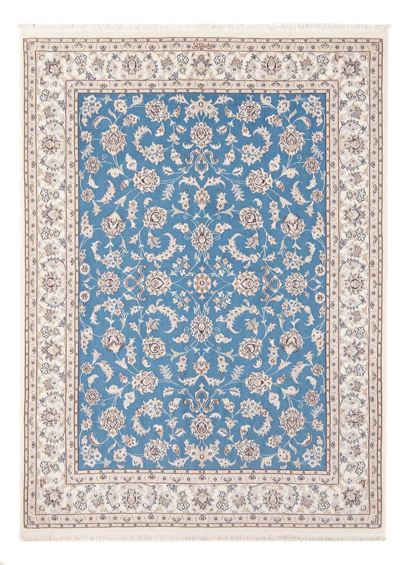 Dywan perski - Nain - Premium - 200 x 146 cm - niebieski