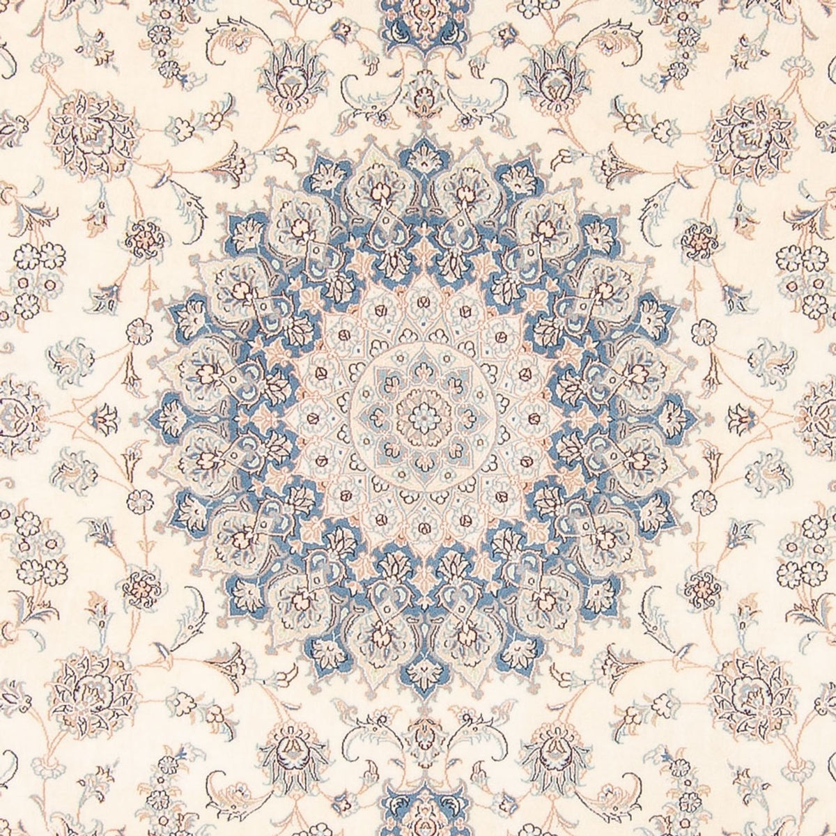 Dywan perski - Nain - 265 x 247 cm - kremowy