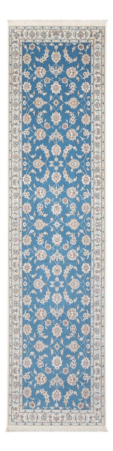 Biegacz Dywan perski - Nain - Premium - 300 x 84 cm - niebieski