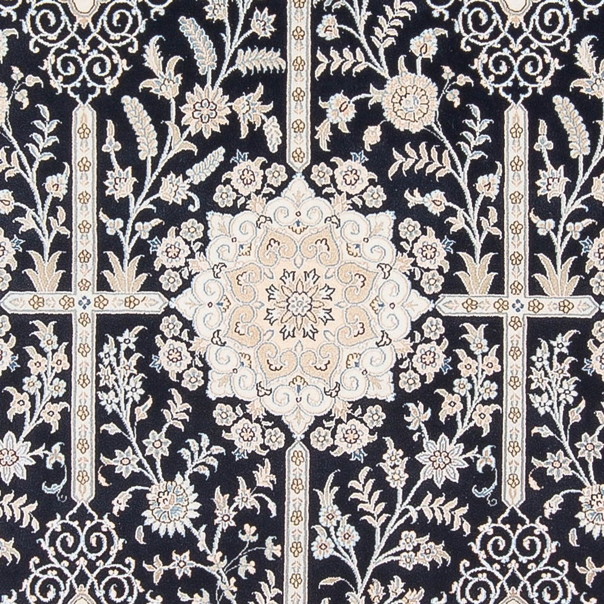 Dywan perski - Nain - Premium - 297 x 200 cm - ciemnoniebieski