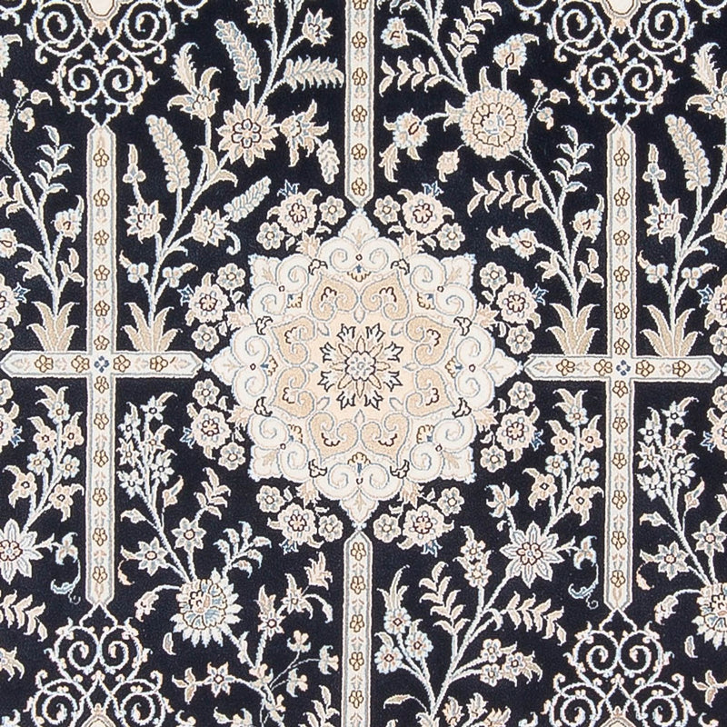 Dywan perski - Nain - Premium - 297 x 200 cm - ciemnoniebieski