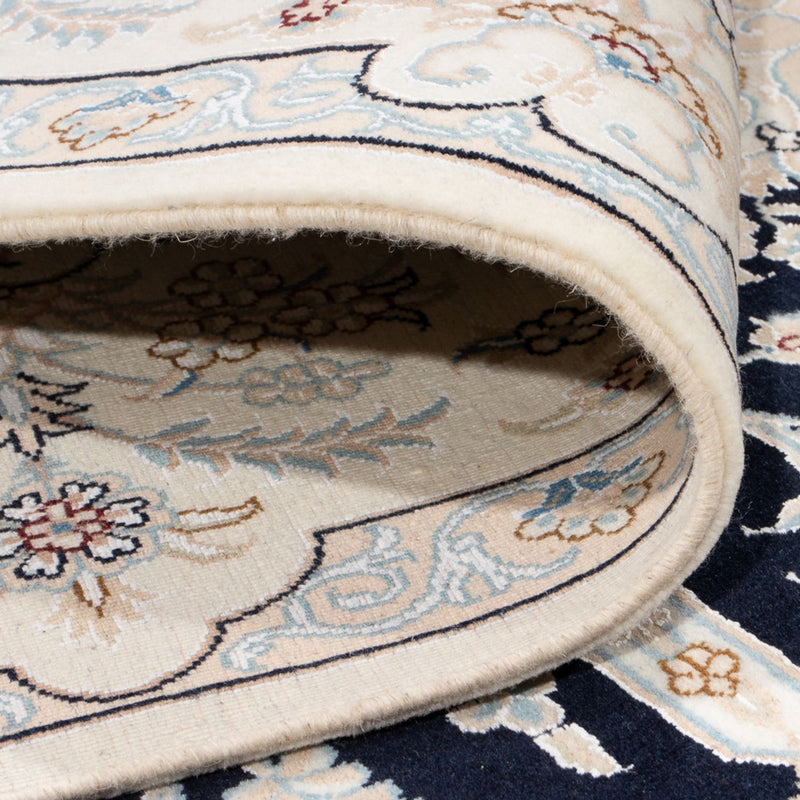 Dywan perski - Nain - Premium - 297 x 200 cm - ciemnoniebieski