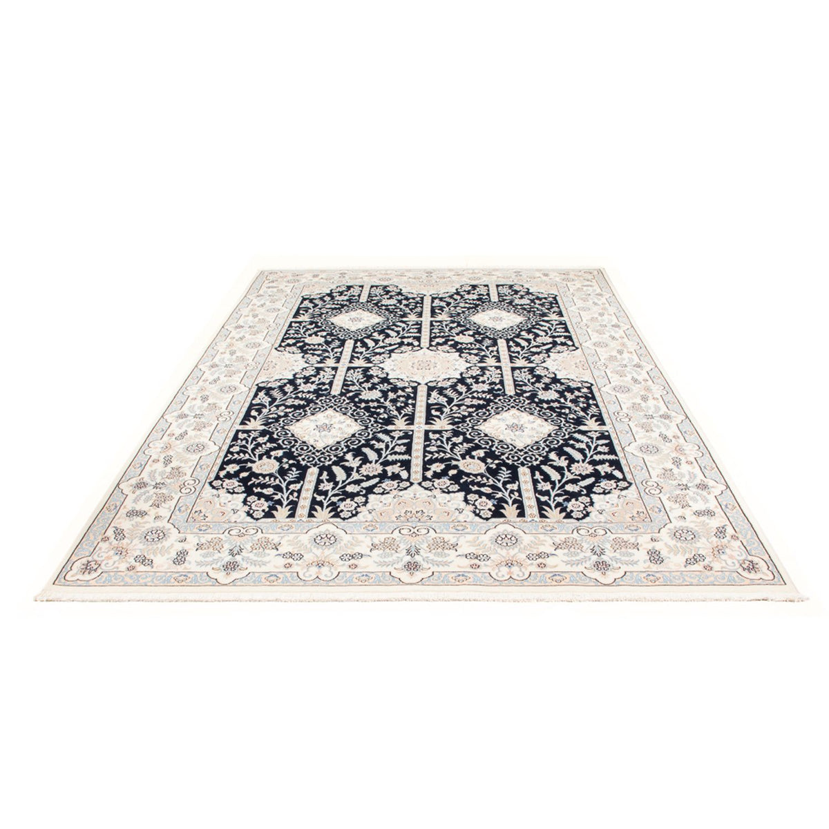 Dywan perski - Nain - Premium - 297 x 200 cm - ciemnoniebieski