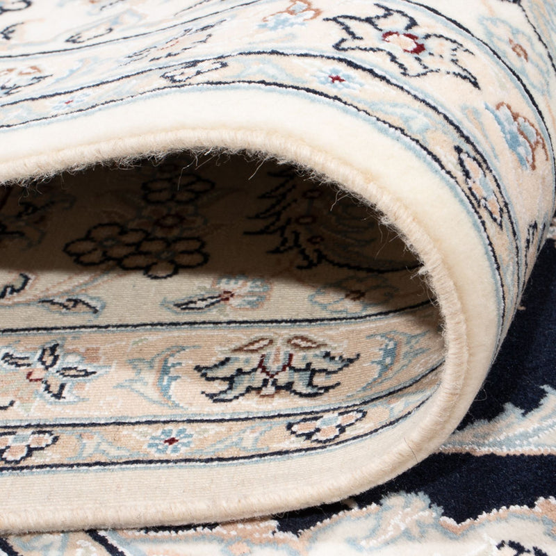 Dywan perski - Nain - Premium - 296 x 247 cm - ciemnoniebieski