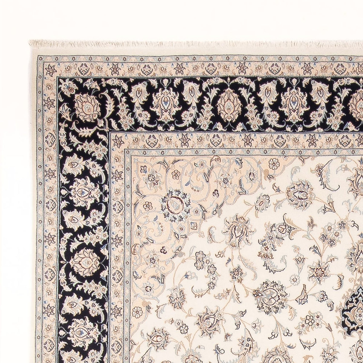 Dywan perski - Nain - Premium - 307 x 252 cm - kremowy