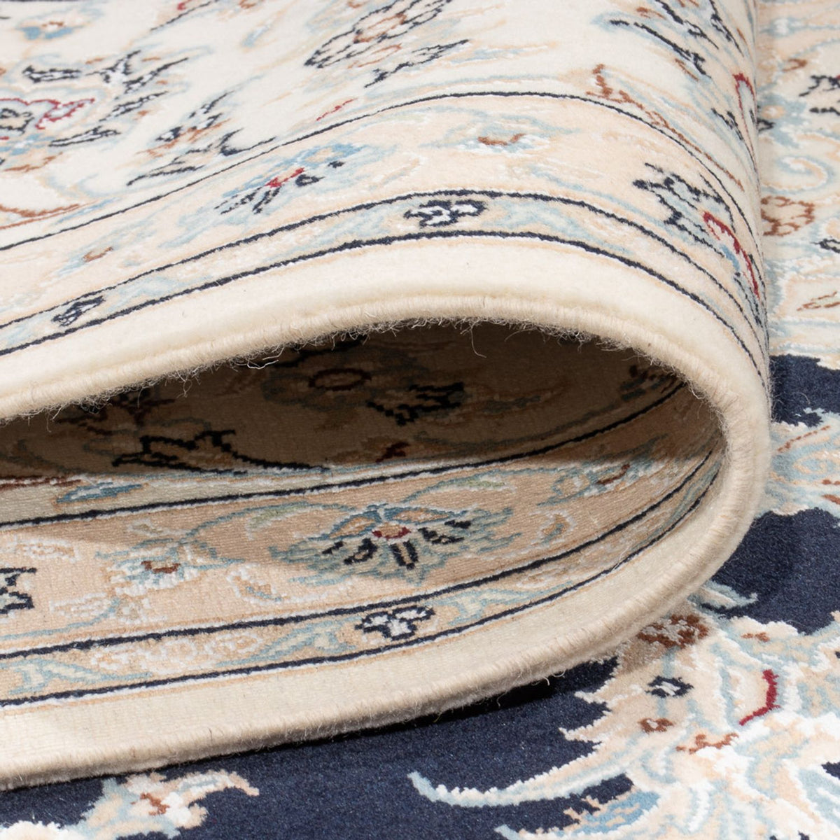 Dywan perski - Nain - Premium - 351 x 247 cm - ciemnoniebieski