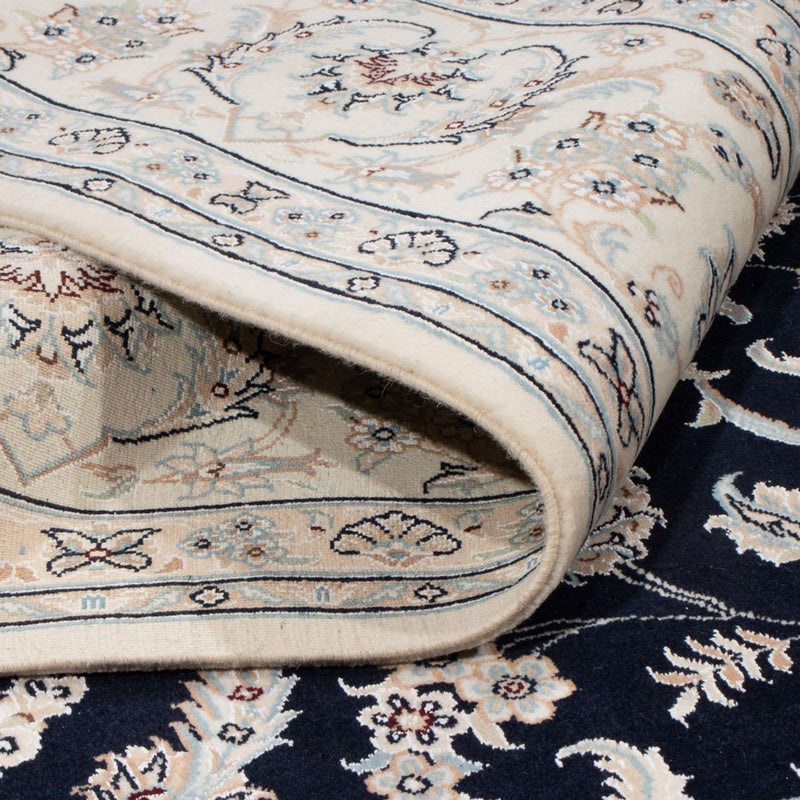 Dywan perski - Nain - 265 x 247 cm - ciemnoniebieski