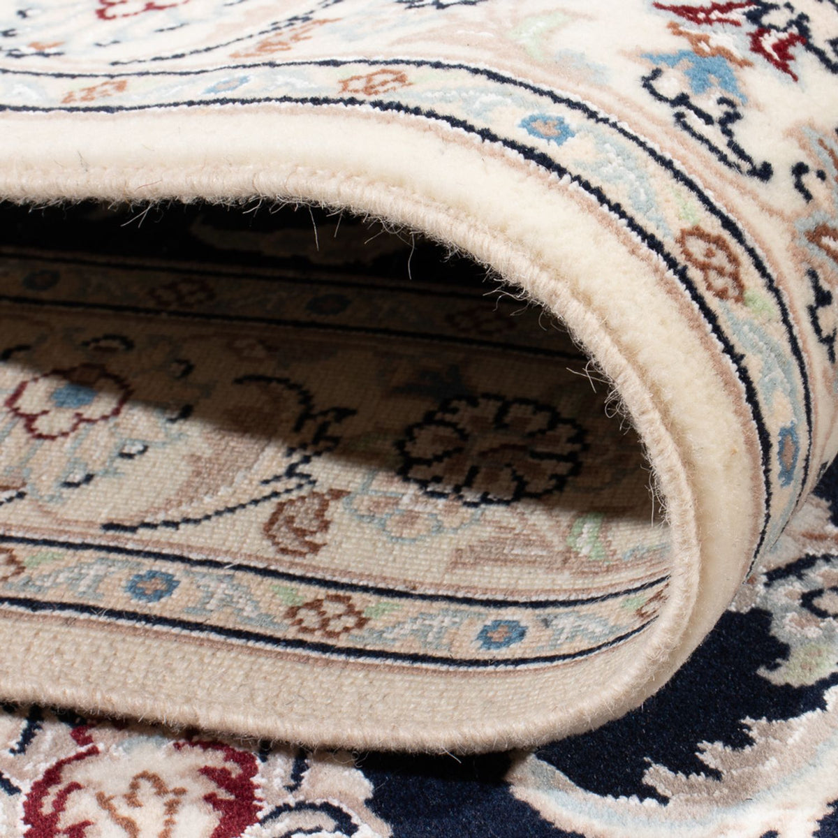 Biegacz Dywan perski - Nain - Premium - 392 x 87 cm - ciemnoniebieski