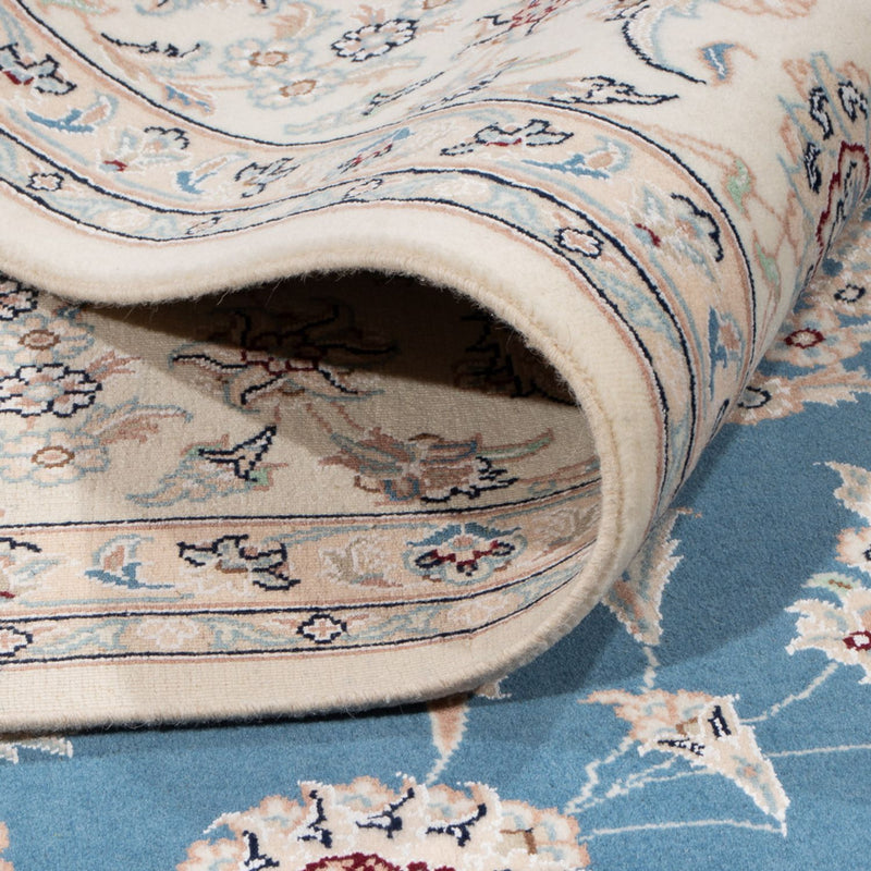 Dywan perski - Nain - 263 x 227 cm - niebieski