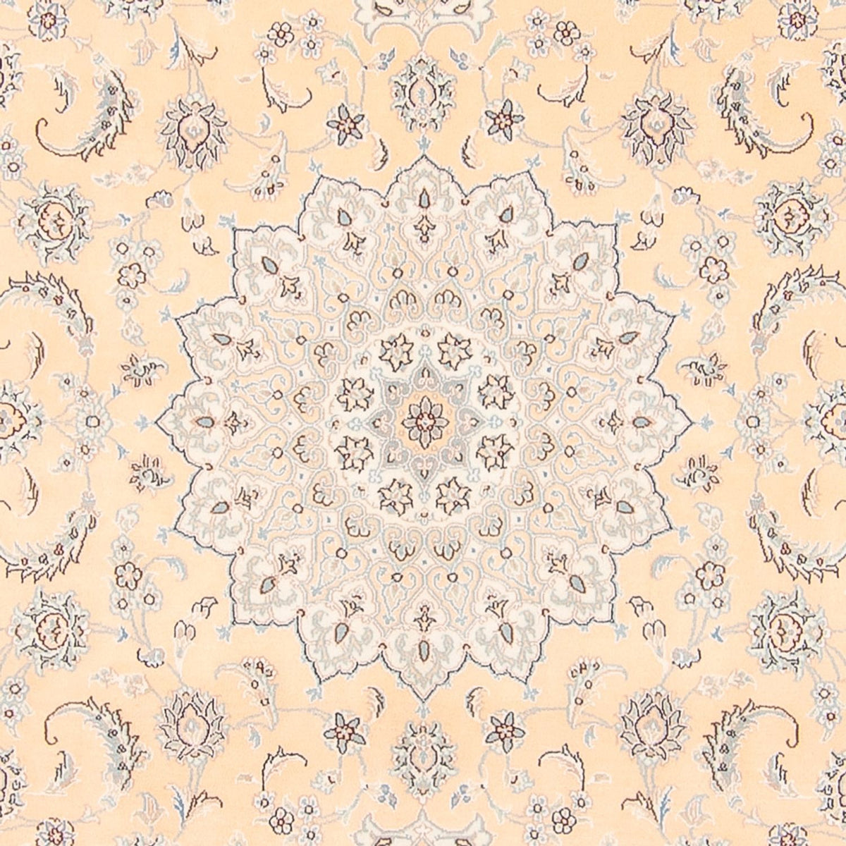 Dywan perski - Nain - 250 x 208 cm - łososiowy