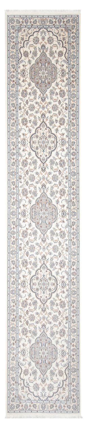 Biegacz Dywan perski - Nain - Premium - 398 x 88 cm - kremowy