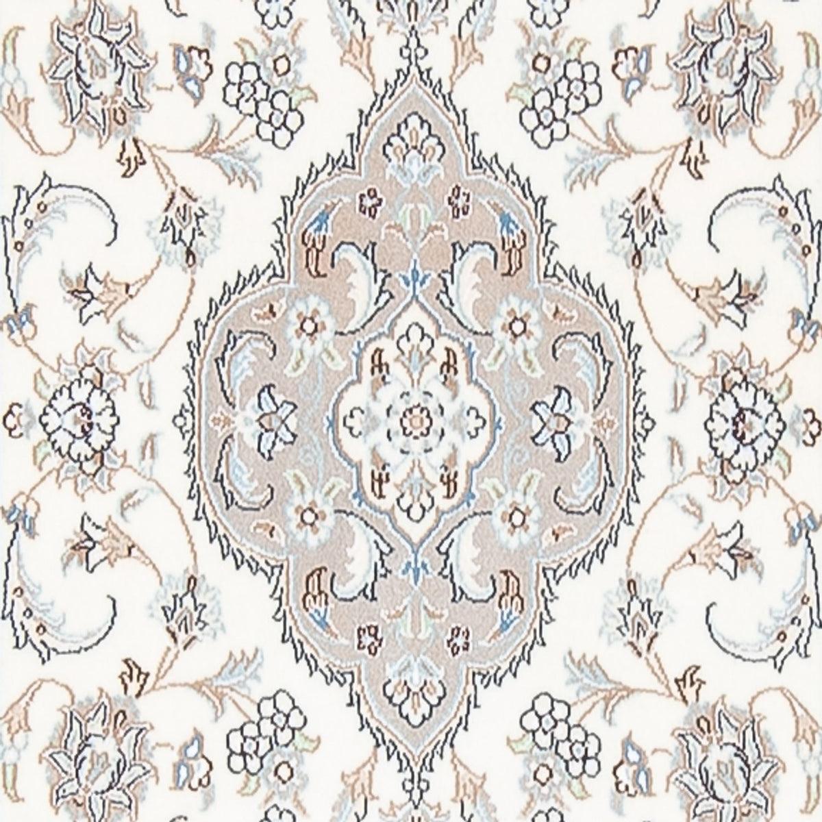 Biegacz Dywan perski - Nain - Premium - 398 x 88 cm - kremowy