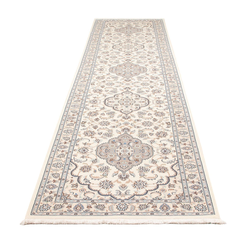 Biegacz Dywan perski - Nain - Premium - 398 x 88 cm - kremowy