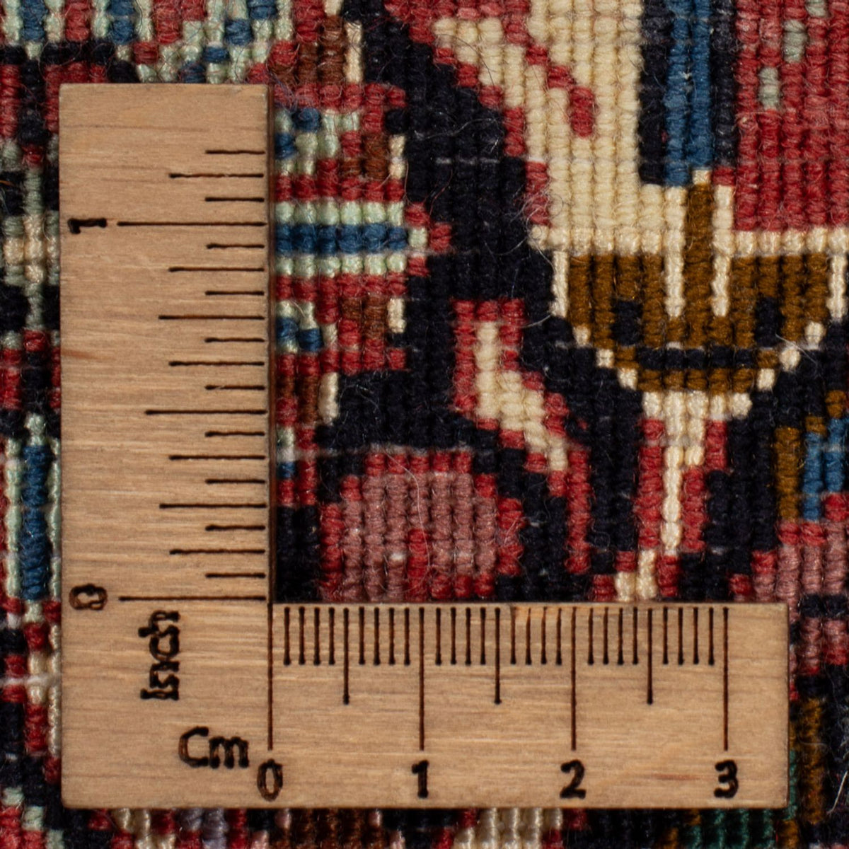 Dywan perski - Nain - 252 x 199 cm - bordowa czerwień