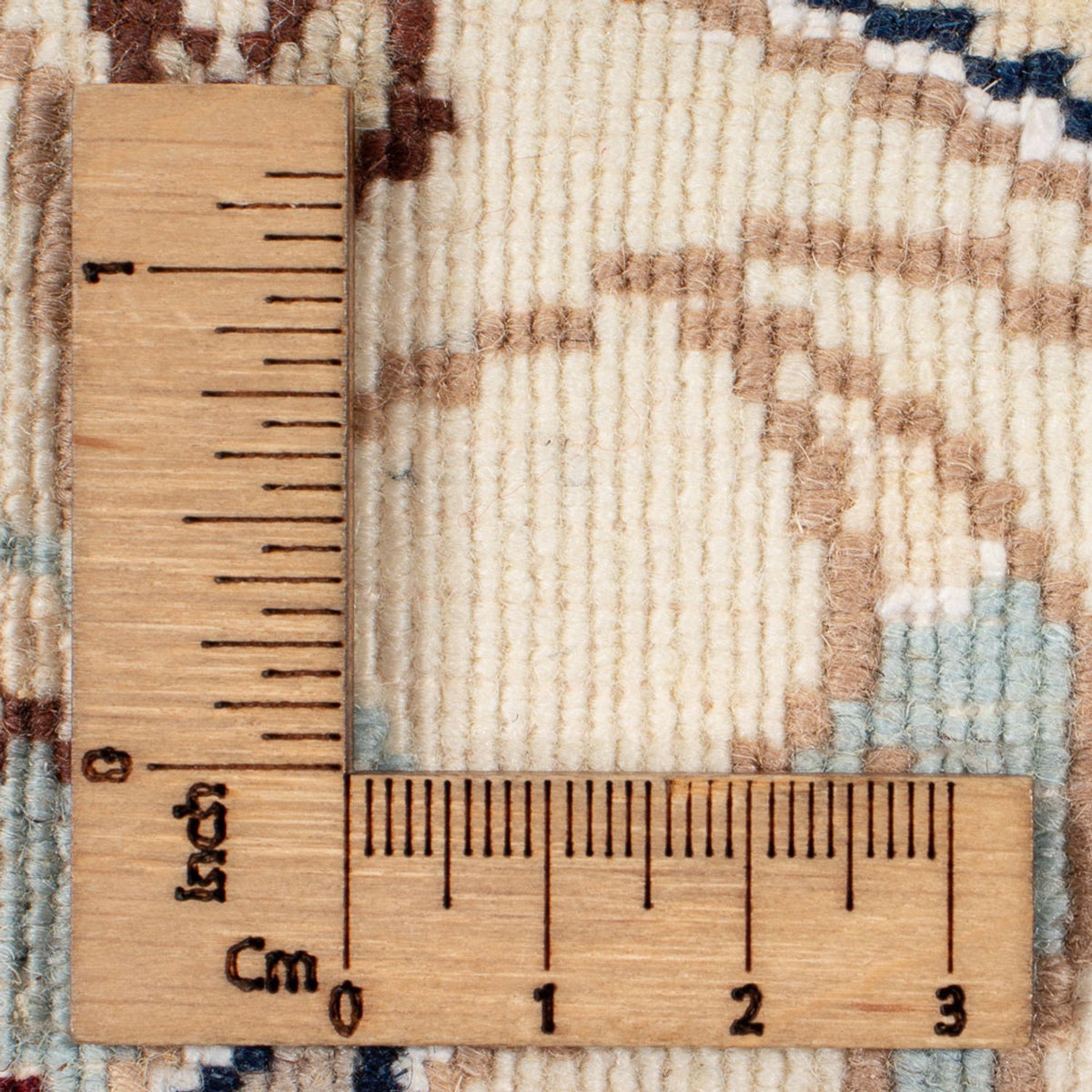 Dywan perski - Nain okrągły  - 203 x 200 cm - kremowy