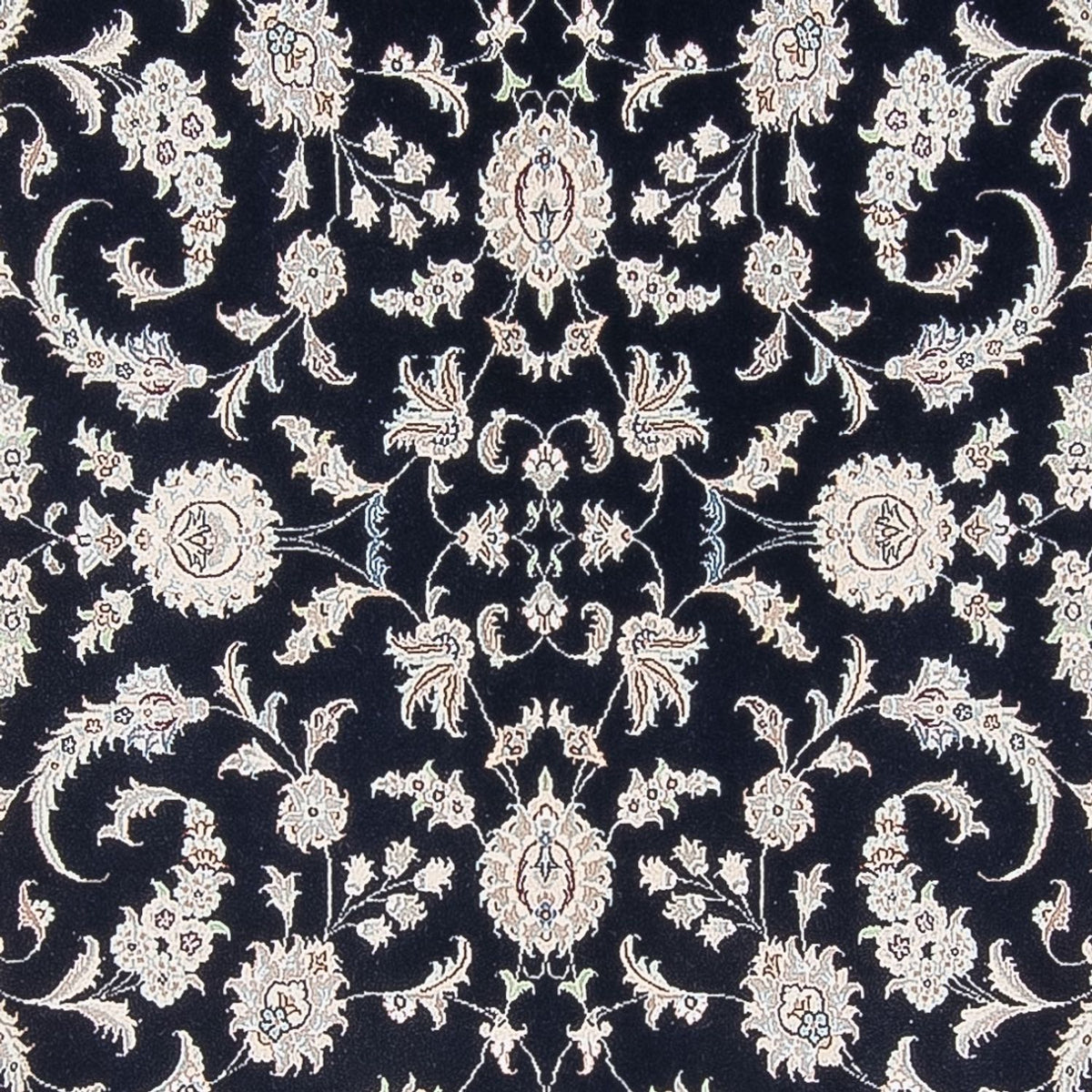 Dywan perski - Nain - Premium - 297 x 198 cm - ciemnoniebieski