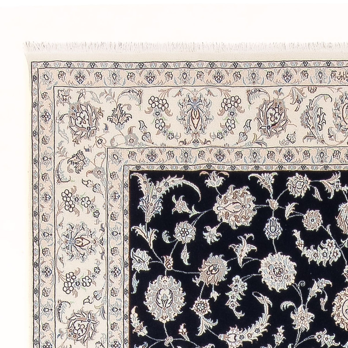 Dywan perski - Nain - Premium - 297 x 198 cm - ciemnoniebieski