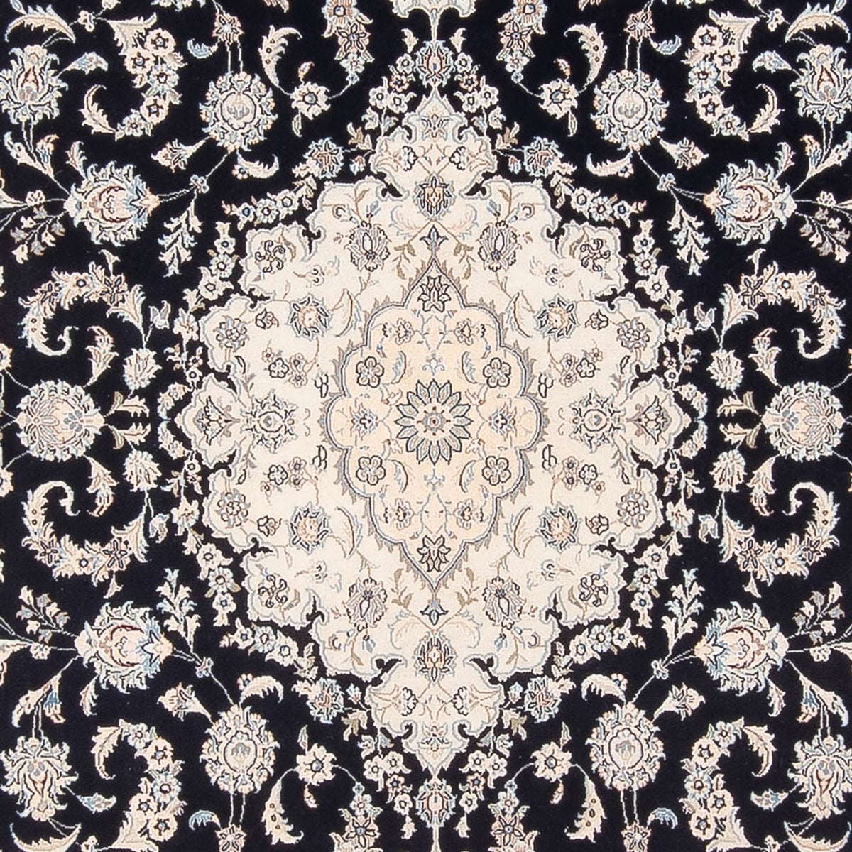 Dywan perski - Nain - Premium - 300 x 200 cm - ciemnoniebieski