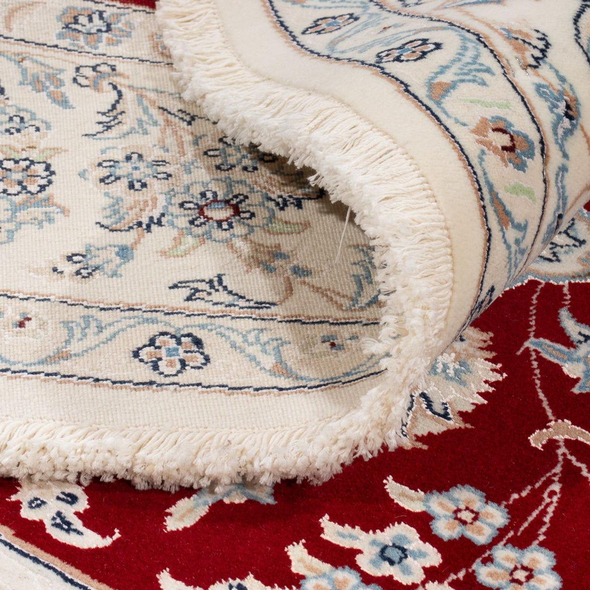 Dywan perski - Nain okrągły  - 200 x 200 cm - czerwony