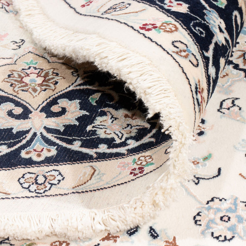 Dywan perski - Nain okrągły  - 200 x 200 cm - kremowy