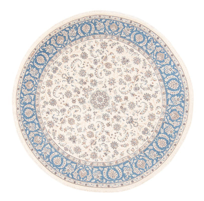 Dywan perski - Nain okrągły  - 200 x 200 cm - kremowy