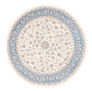 Dywan perski - Nain okrągły  - 200 x 200 cm - kremowy