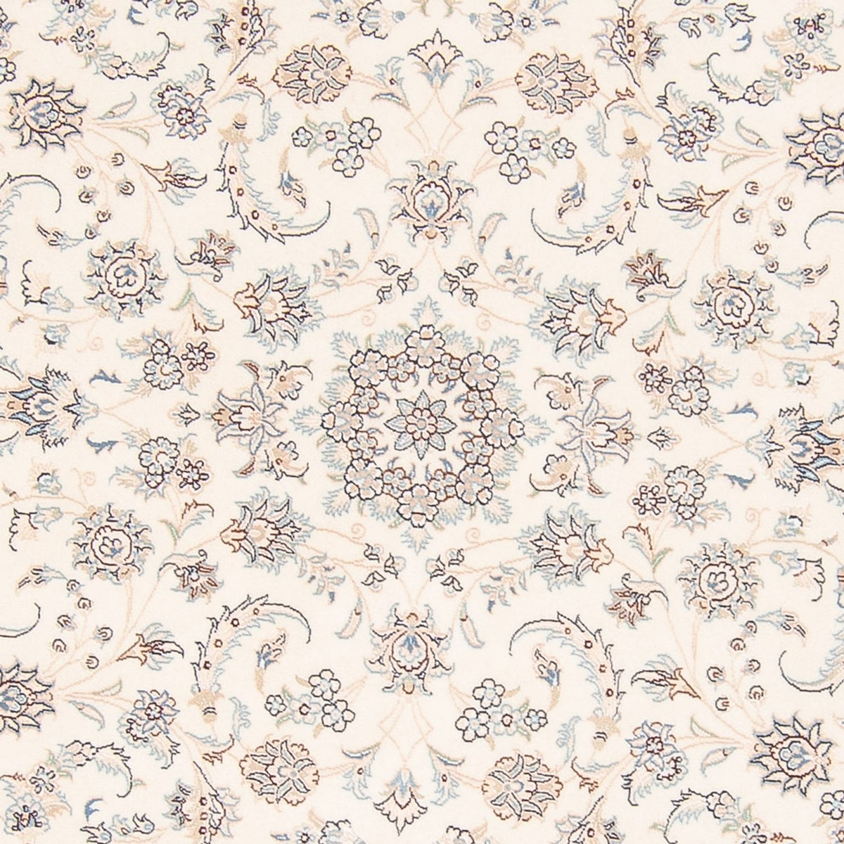 Dywan perski - Nain okrągły  - 200 x 200 cm - kremowy