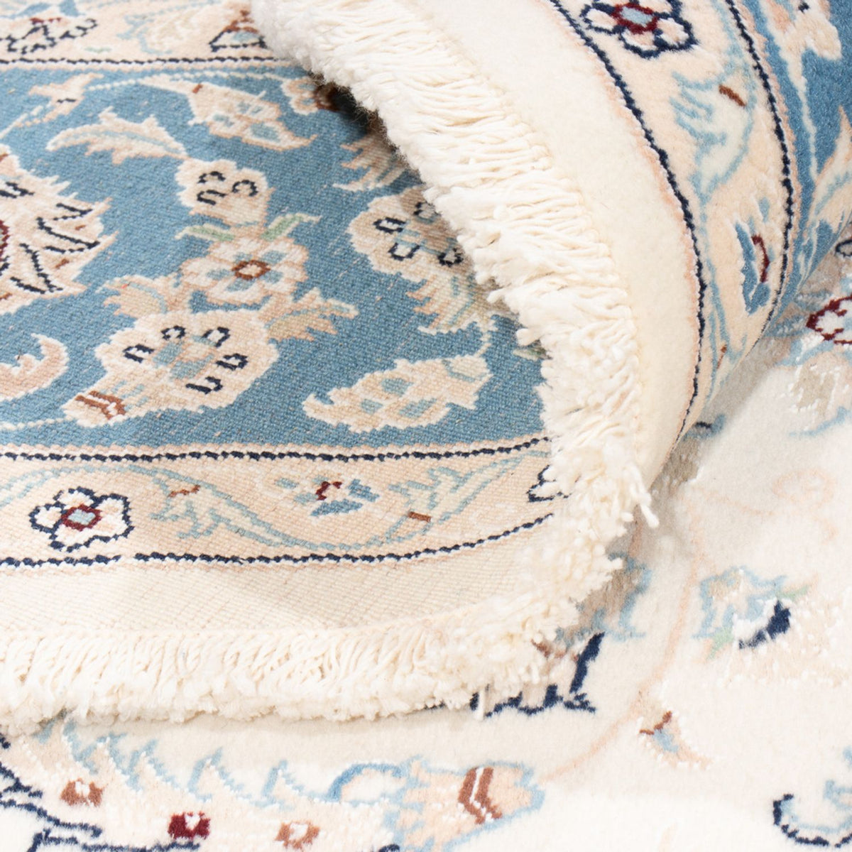 Dywan perski - Nain okrągły  - 200 x 200 cm - kremowy