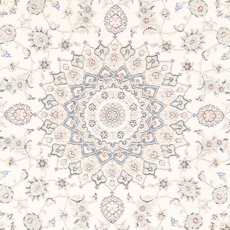 Dywan perski - Nain okrągły  - 200 x 200 cm - kremowy