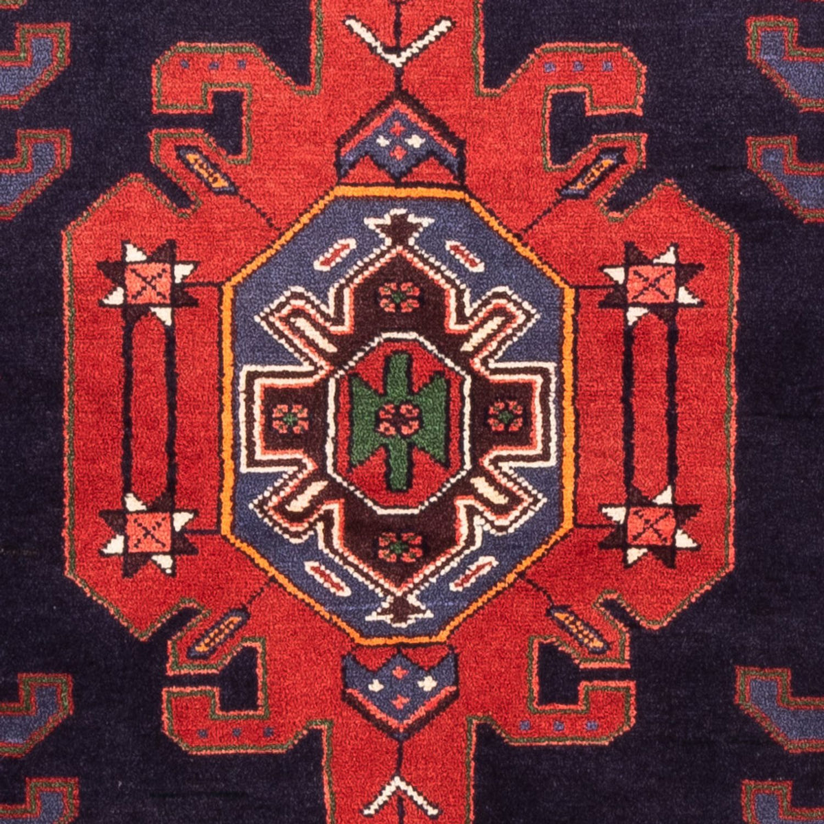 Perski dywan - Nomadyczny - 149 x 103 cm - ciemnoniebieski