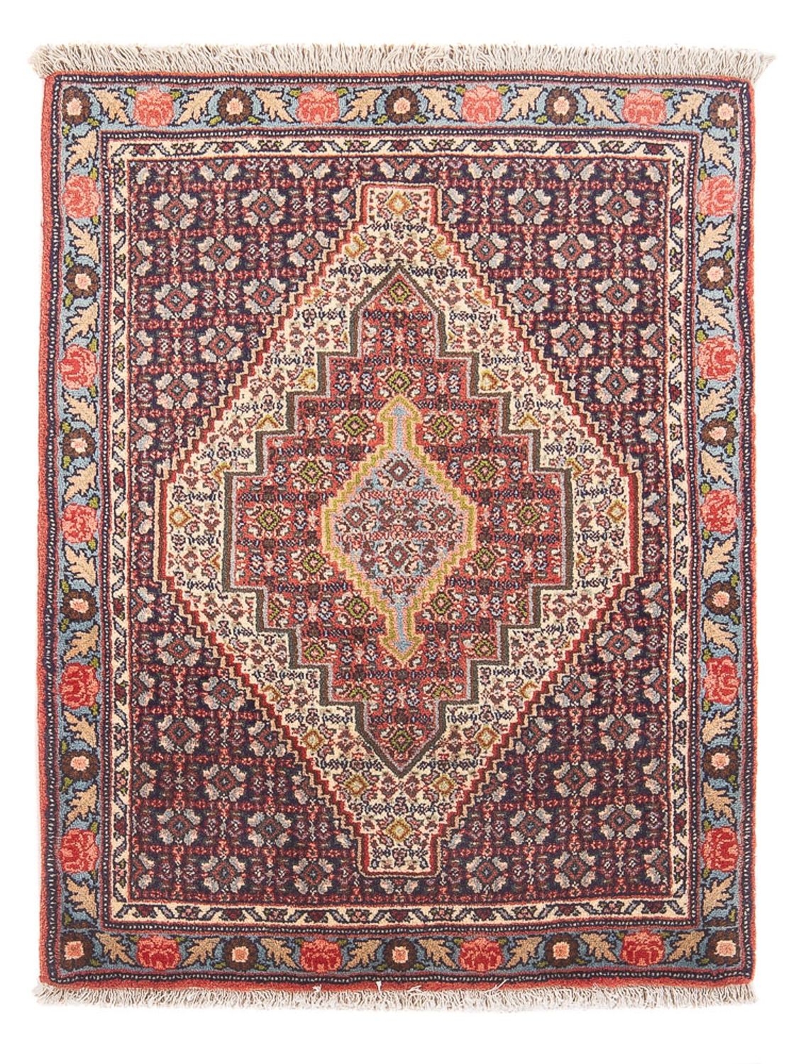 Dywan perski - Klasyczny - 106 x 76 cm - ciemnoniebieski